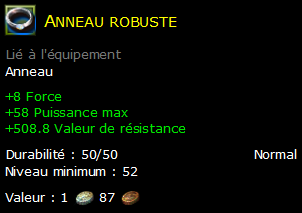 Anneau robuste