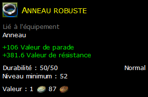 Anneau robuste