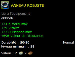 Anneau robuste