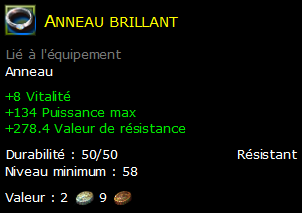 Anneau brillant