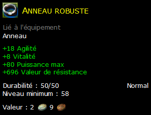 Anneau robuste