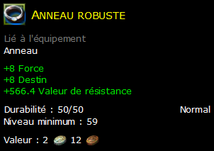 Anneau robuste