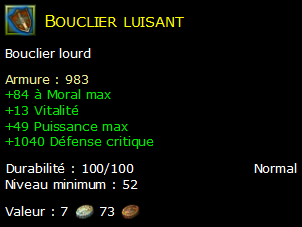 Bouclier luisant