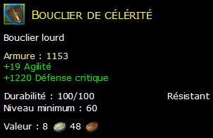 Bouclier de célérité