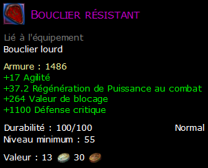 Bouclier résistant