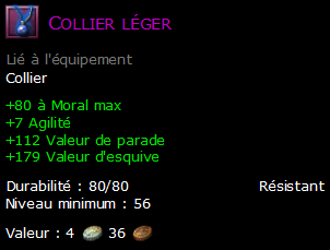 Collier léger