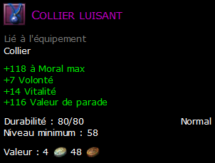 Collier luisant