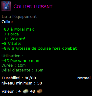 Collier luisant