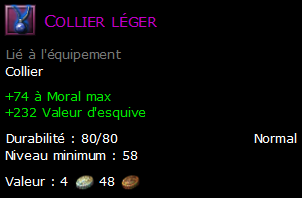 Collier léger