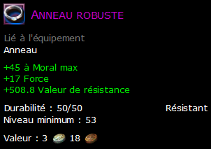 Anneau robuste