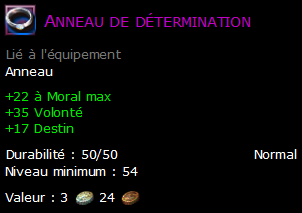 Anneau de détermination