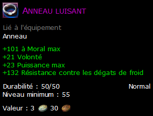 Anneau luisant