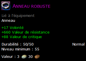 Anneau robuste