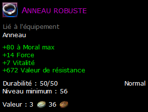 Anneau robuste