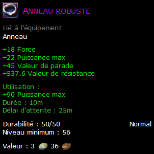 Anneau robuste