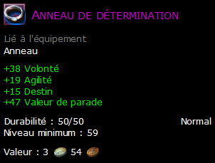 Anneau de détermination