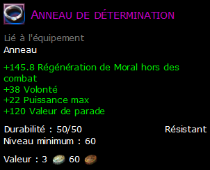 Anneau de détermination