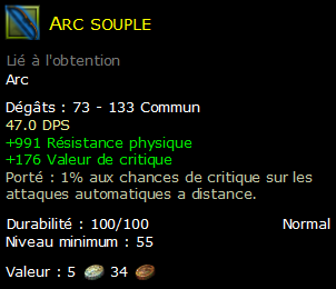 Arc souple