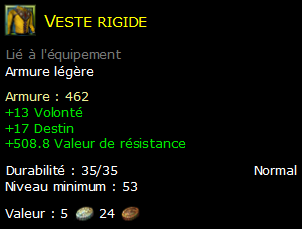 Veste rigide