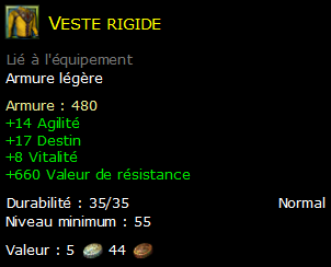 Veste rigide