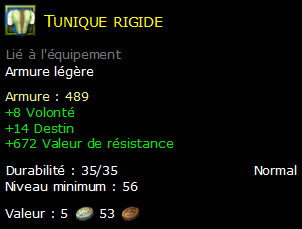 Tunique rigide