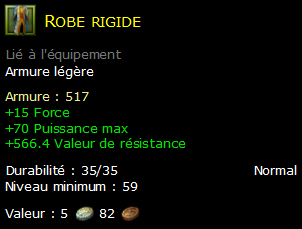 Robe rigide