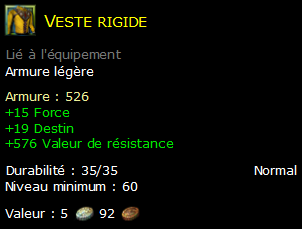 Veste rigide