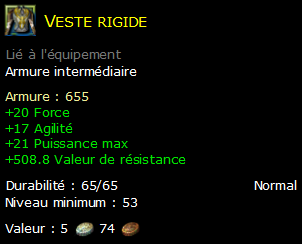 Veste rigide