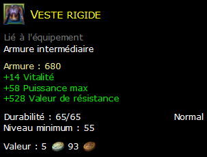 Veste rigide