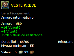 Veste rigide