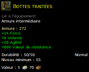 Bottes traitées