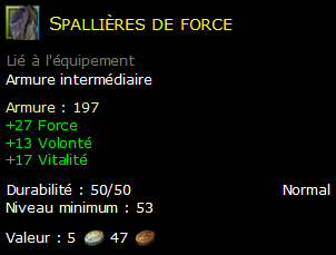 Spallières de force