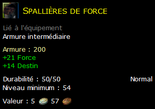 Spallières de force