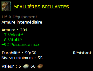 Spallières brillantes