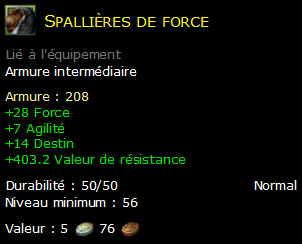 Spallières de force