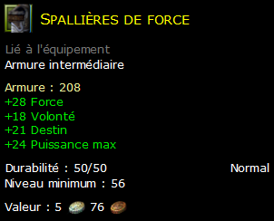 Spallières de force