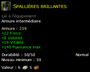 Spallières brillantes