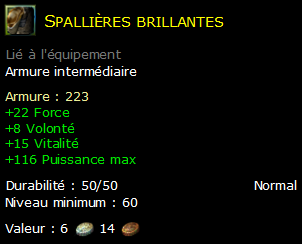 Spallières brillantes