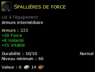 Spallières de force