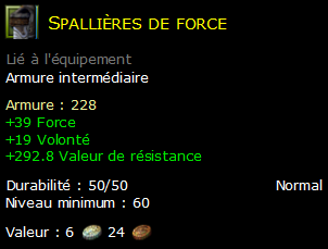 Spallières de force