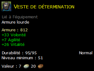 Veste de détermination