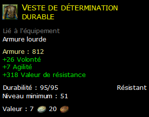 Veste de détermination durable