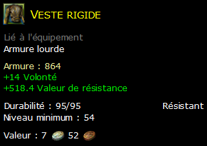 Veste rigide