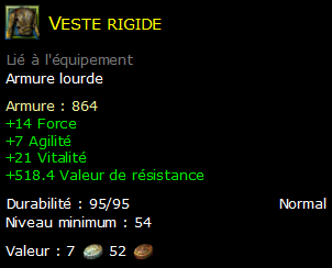 Veste rigide