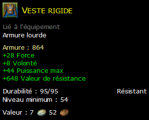 Veste rigide