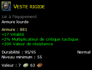 Veste rigide