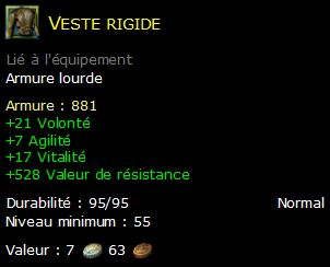 Veste rigide