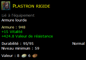 Plastron rigide