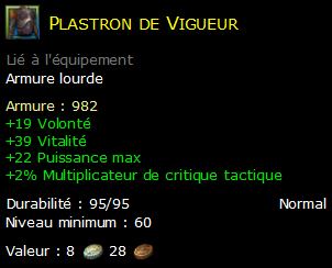 Plastron de Vigueur