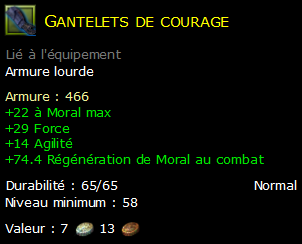 Gantelets de courage